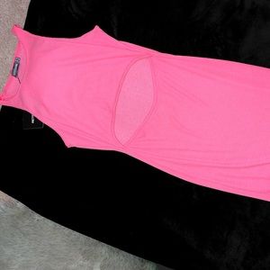 Prettylittle thing fuchsia pink dress